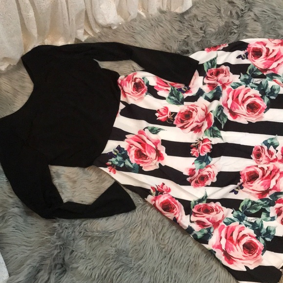 Vintage Floral Print Belted 1950s Dress - Picture 8 of 8